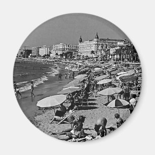 Íman França vintage Cannes a praia