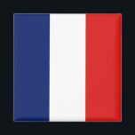 Íman France Flag Magnet<br><div class="desc">Imagem decorativa com a bandeira da França - Personalize-a: ajuste imagens; adicione um nome/slogan para presentes pessoais; adicione um logotipo de empresa/clube para itens de promocional © 2008 FlagAndMap.</div>