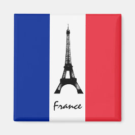 Íman France Magnet, Torre Eiffel, Férias, Bandeira Fran