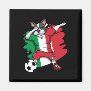 Íman Francês Buldogue Itália Futebol Fãs de Jersey