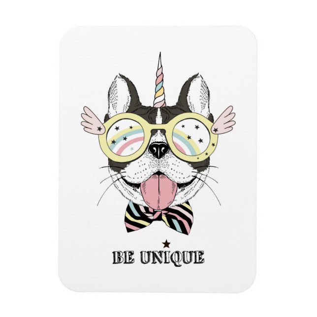 Íman Francês Bulldog Unicorn (Vertical)