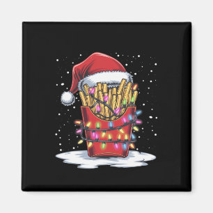 Íman Francês Fries Natal Árvore Santa Hights Xmas