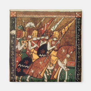 Íman Franco 9084 f.20v: Cavaleiros a cavalo