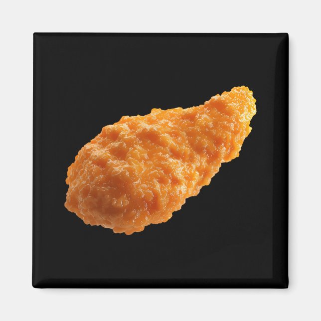 Íman Frango Crocante Engraçado Amante de Nuggets de Com (Frente)