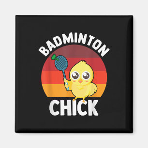 Íman Frango de Badminton Jogador de Badminton Peteca Es