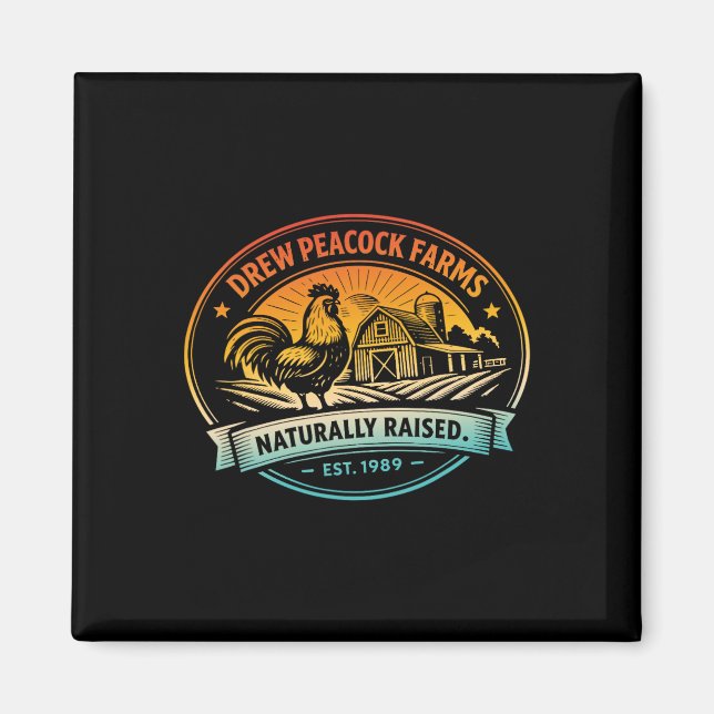 Íman Frango Drew Pea Farms Naturally Raised Est.1989  (Frente)