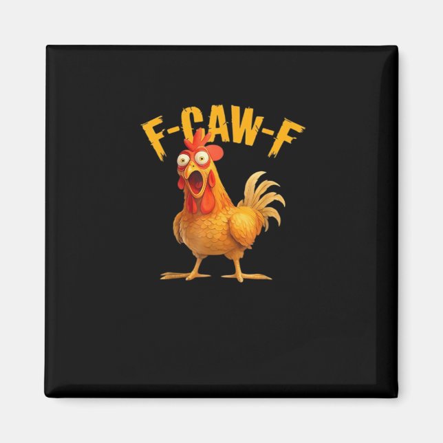 Íman Frango F-Caw-F engraçado Frango F-Caw-F Clássico L (Frente)