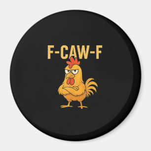 Íman Frango F-Caw-F Engraçado Frango F-Caw-F Galo Meme