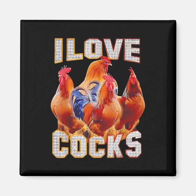 Íman Frango I Love S (Frente)
