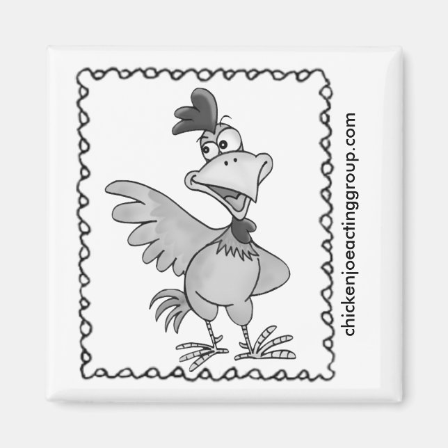 Íman Frango Joe Frame Magnet (Frente)