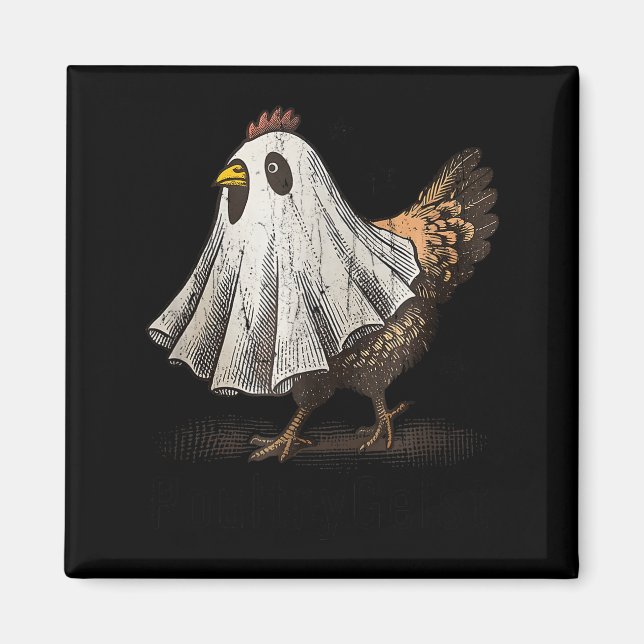 Íman Frango Ultrygeist, Fantasma de Frango, Halloween D (Frente)