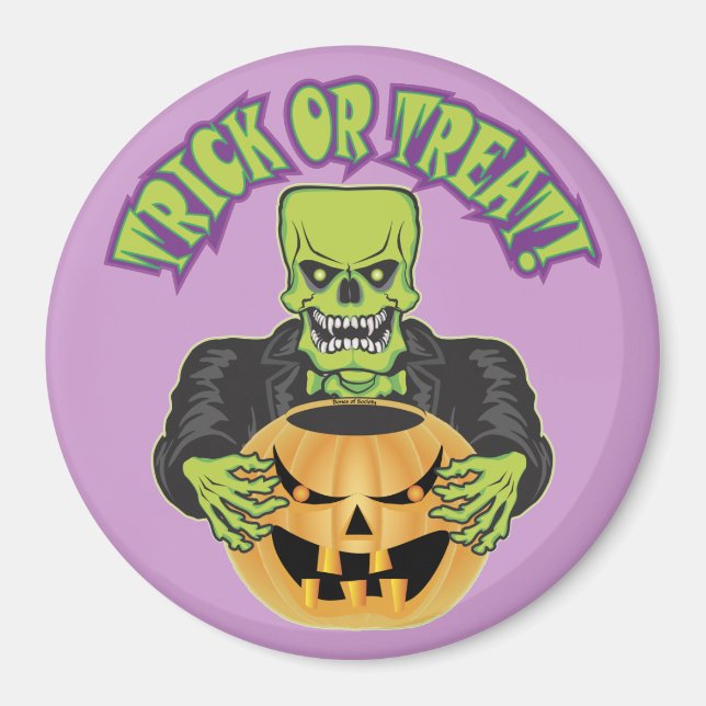 Íman Frankenstein Skull (Frente)