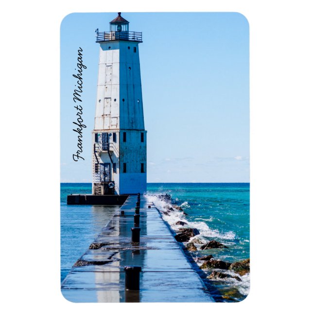 Íman Frankfort Michigan Lighthouse (Vertical)
