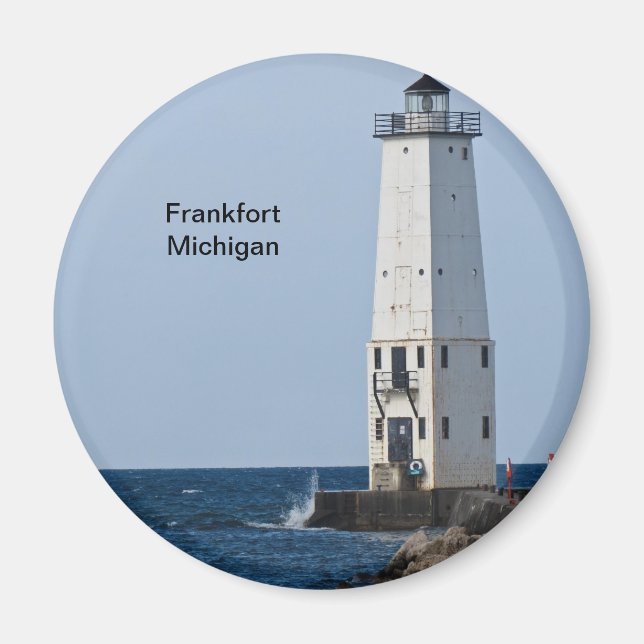 Íman Frankfort Michigan Lighthouse (Frente)