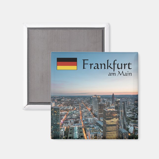 Íman Frankfurt Alemanha Souvenir (Front/Back)