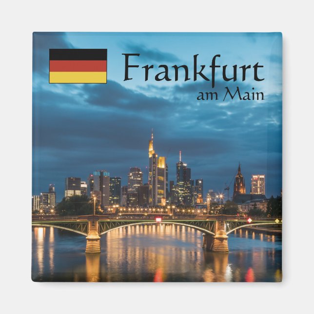 Íman Frankfurt Alemanha Souvenir (Frente)