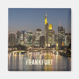 Íman Frankfurt Skyline Alemanha Presente Vintage Souven