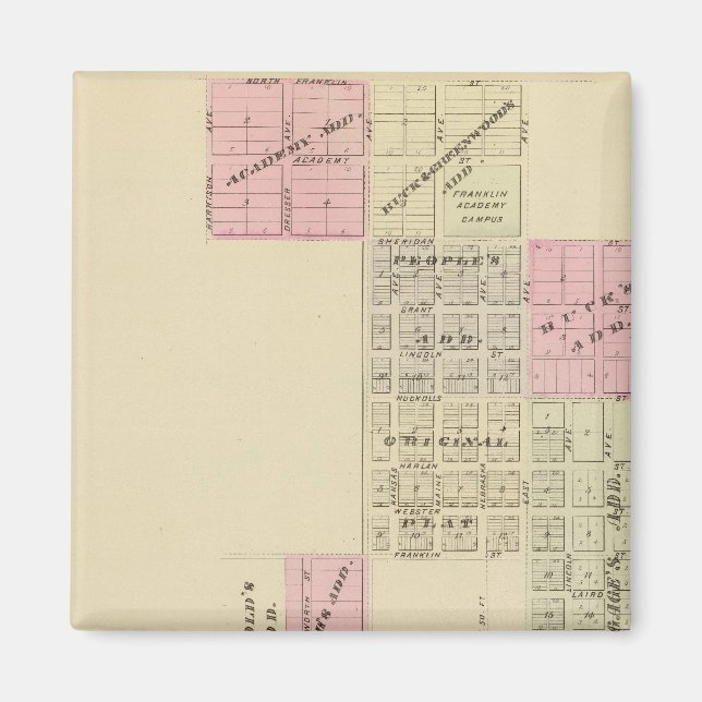 Íman Franklin, Nebraska (Frente)