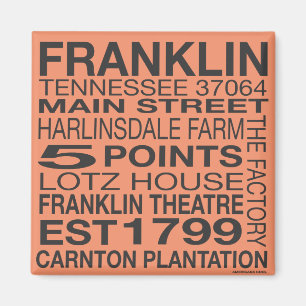 Íman Franklin Tennessee Magnet