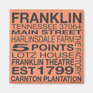 Íman Franklin Tennessee Magnet