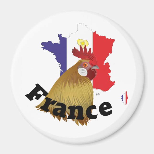 Íman Frankreich França Francia Magnete (Frente)