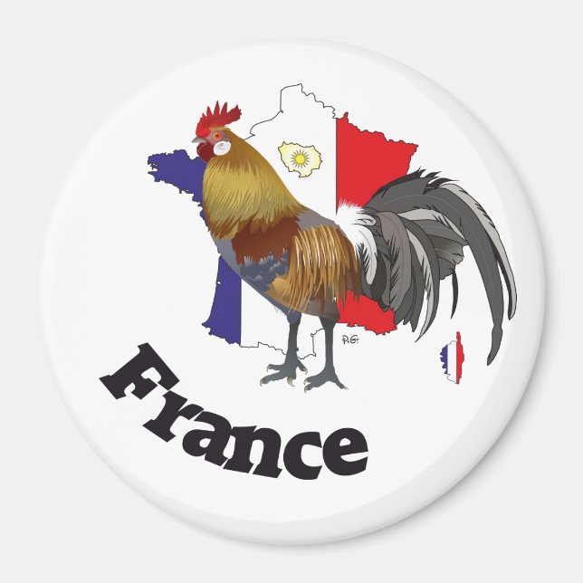 Íman Frankreich França Francia Magnete (Frente)