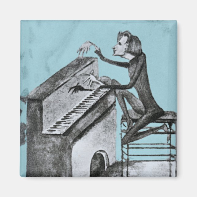 Íman Franz Liszt Sketch Único por Maurice Sand 1837 (Frente)