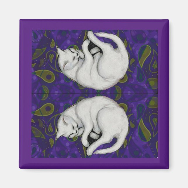 Íman Franz Marc, Gato Branco Dormindo (Frente)