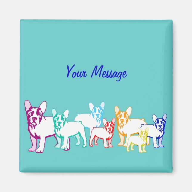 Íman Französische Bulldoggen Geschenke (Frente)