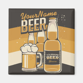 Íman Frasco de Cerveja Personalizado Bar Repetitivo
