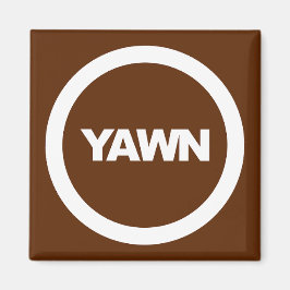 Íman Frasco de Marca do Café Yawn Dorm