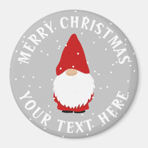 Íman Frasco personalizado do gnomo de Natal do troll es