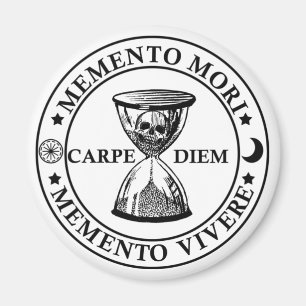 Íman Frase em Latim - Aproveite o Dia - Memento Mori