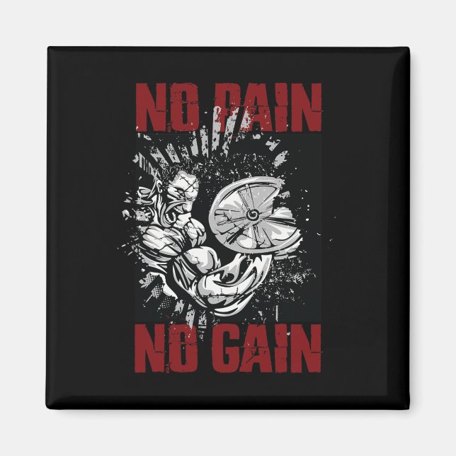 Íman Frases de musculação e camisetas de ginásio para h (Frente)