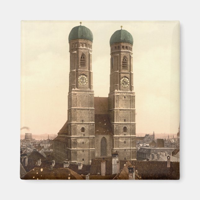 Íman Frauenkirche, Munique, Baviera, Alemanha (Frente)