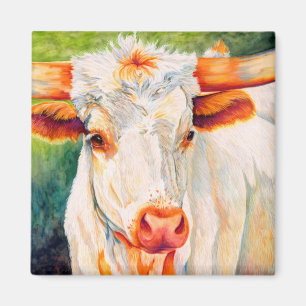 Íman Freckles - ímã da vaca da bezerra de Longhorn