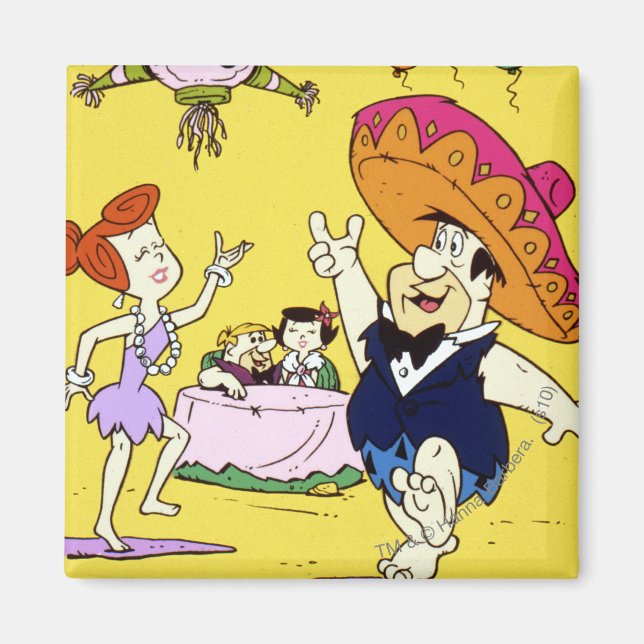 Íman Fred Flintstone Wilma Barney e Betty Fiesta (Frente)