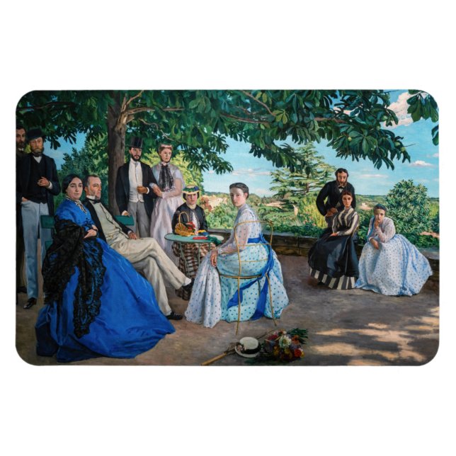 Íman Frédéric Bazille - A Reunião de Família (Horizontal)