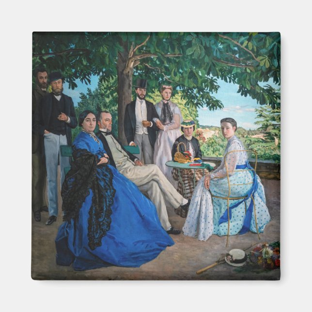 Íman Frederic Bazille - A Reunião Familiar (Frente)