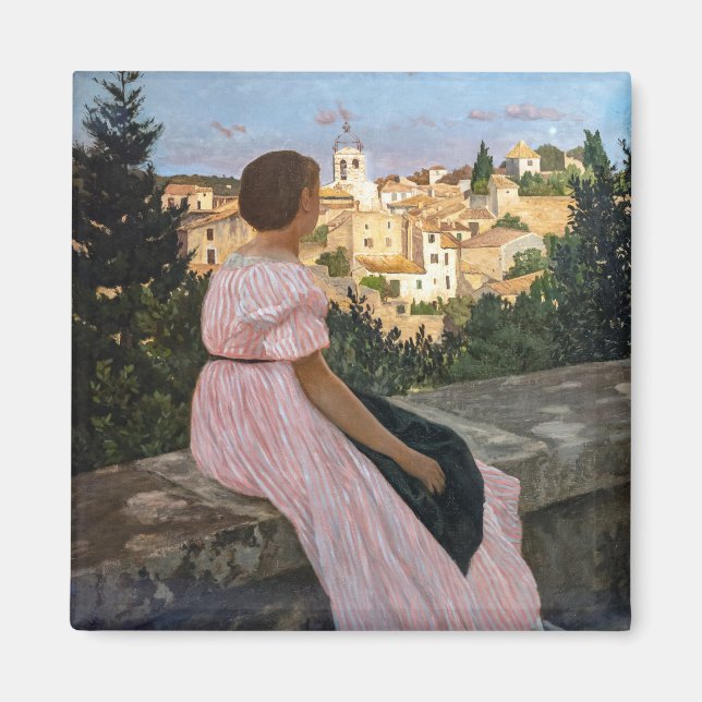 Íman Frederic Bazille - O Vestido Rosa (Frente)