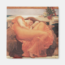 Íman Frederic Lord Leighton Flaming June Square Art