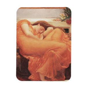 Íman Frederic Lord Leighton Flaming June Square Art