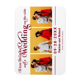 Íman Free Drinks Wedding Salvar O Magnete Fotográfico D