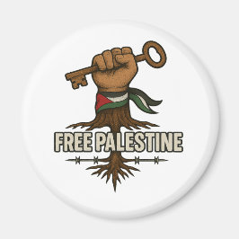 Íman Free Palestine Button – Power & Solidarity