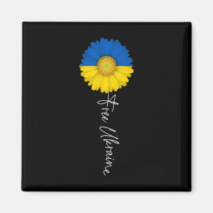 Íman Free Ucrânia Sun Flower Suporte Ucrânia I Stand Wi