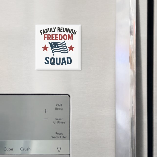 Íman Freedom Squad Family Reunion Shirt – USA Patriotic (In Situ (Fridge))