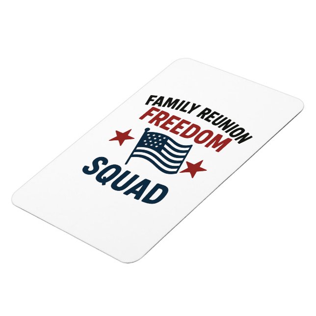 Íman Freedom Squad Family Reunion Shirt – USA Patriotic (Left Side)