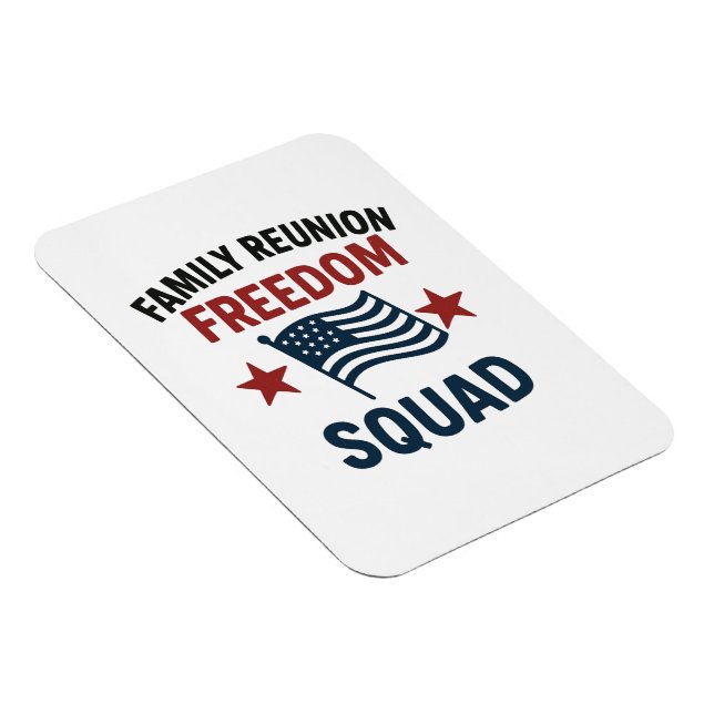 Íman Freedom Squad Family Reunion Shirt – USA Patriotic (Lado Direito)