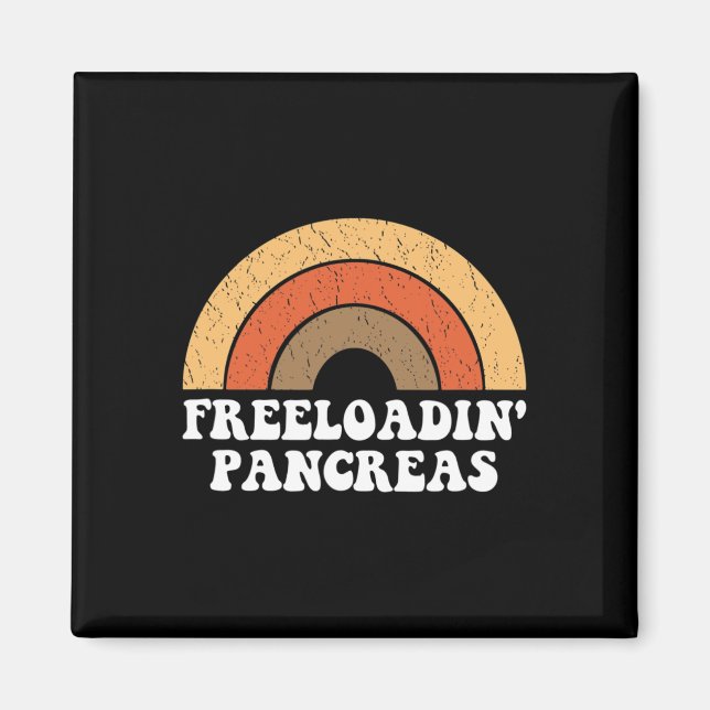 Íman Freeloadin Pancreas Diabetes Tipo 1 Diabetes G (Frente)