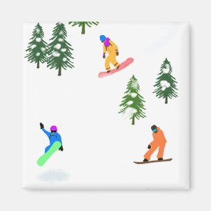 Íman Freeride Snowboarder Snowboard